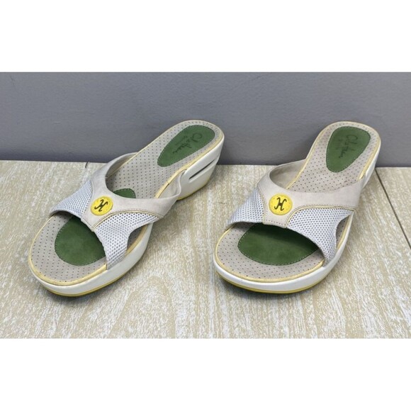 Cole Haan Air Soles Womens Size 8 Air Hampden Slide D19354 Leather Comfort Wedge - Picture 4 of 13